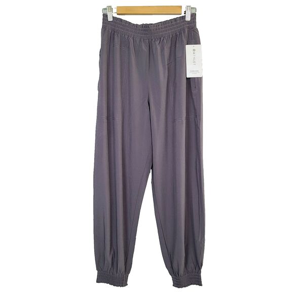 NEW Athleta Savannah Jogger‎ Pants 6 Purple Lightweight  Pockets Pull-On Fitness - Picture 1 of 13